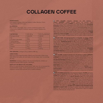 Bulk Collagen Coffee, High Protein, Black, 500 g BulkUS supplements