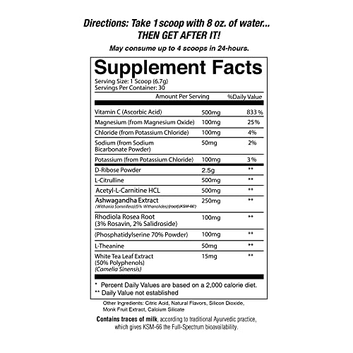 Origin Jocko Fuel Stim Free Pre Workout Powder with L-Citrulline, Nootropic for Endurance Jocko FuelUS supplements