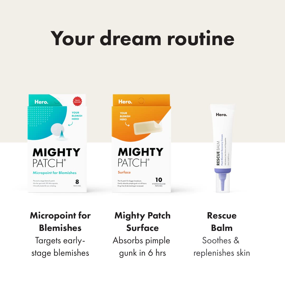 Mighty Patch™ Surface patch from Hero Cosmetics - Hydrocolloid Spot Patch for Body Mighty PatchUS supplements