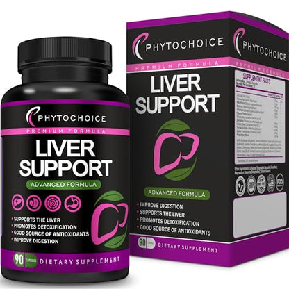 Liver Cleanse Detox & Repair All-in-One Liver Health Support Supplement-Herbal Complex PHYTOCHOICEUS supplements