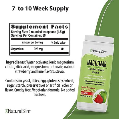 NaturalSlim Magicmag Pure Magnesium Citrate Powder – Stress, Constipation, Muscle NaturalSlimUS supplements