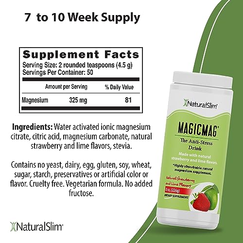 NaturalSlim Magicmag Pure Magnesium Citrate Powder – Stress, Constipation, Muscle NaturalSlimUS supplements