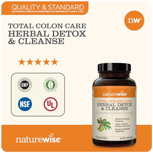NatureWise Herbal Detox Cleanse Laxative Supplements | Natural Colon Cleanser Herb & Fiber Blend NatureWiseAu supplements