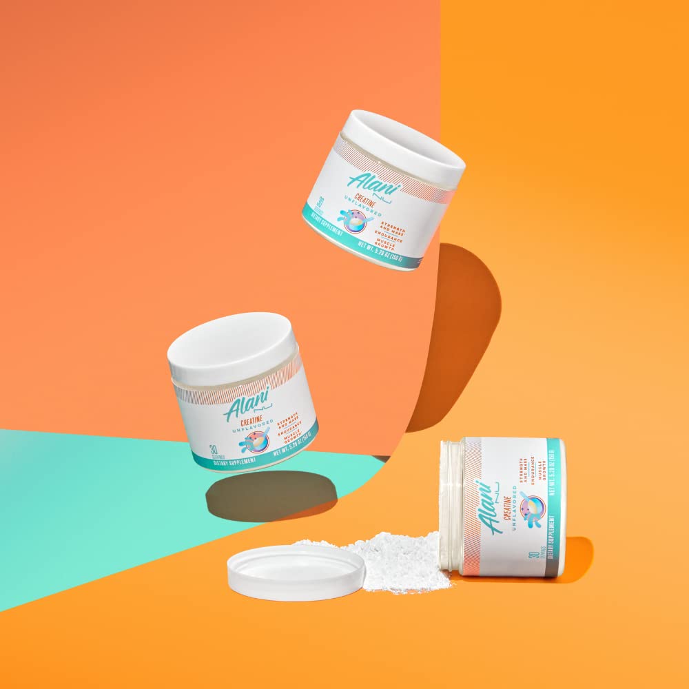 Alani Nu Creatine Monohydrate Powder and Pre Workout Breezeberry Powder Bundle Alani NuUS supplements