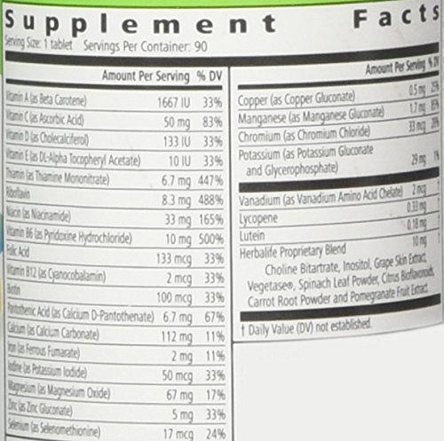 Herbal Life Formula 2 Multivitamin complex, 90 tablets HerbalifeUS supplements