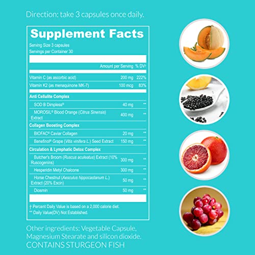 UpNourish Anti Cellulite Supplements - Varicose Veins Support, Restless Leg Relief UpNourishUS supplements