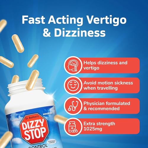 Dizzy Stop Dr. Barton’s All-Natural Vertigo Comfort, Inner Ear Balance Supp Dizzy StopUS supplements