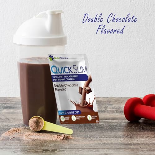 Quick Slim Meal Replacement Shake for Weight Loss, 30 Servings, 20g Protein, 27 Vitamins NUTRIPHARMA Quick SlimAu supplements