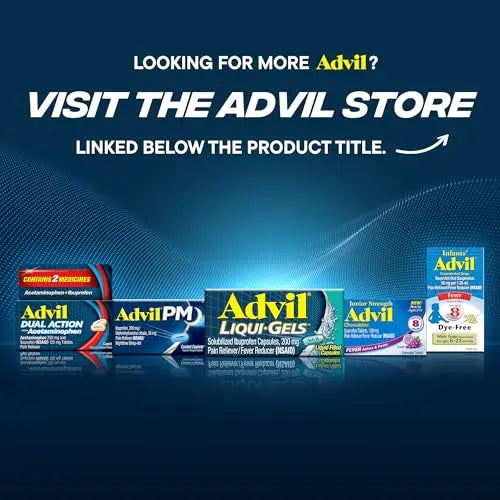 Advil Dual Action Back Pain Caplets Delivers 125mg Ibuprofen and 250mg Acetaminophen Per Dose for 8 Hours of Back Pain Relief - 144 Count AdvilAu supplements