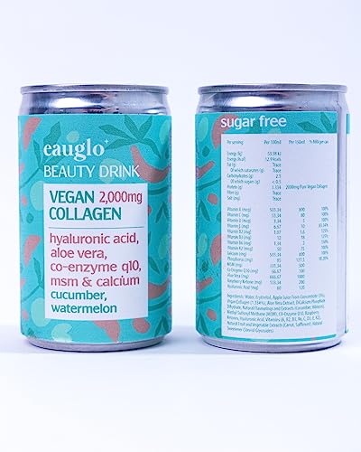 Eauglo- Cucumber & Watermelon Vegan Collagen Beauty Drink, Anti-Ageing & Radiant Skin EauGloAu supplements