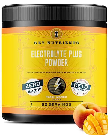Key Nutrients Electrolytes Powder - Tropical Peach Mango Drink Mix 90 Servings KEY NUTRIENTSAu supplements