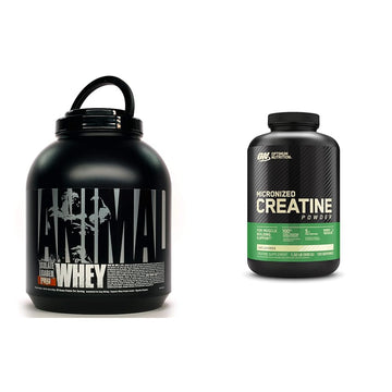 Animal Whey Isolate Protein Powder, Loaded for Post Workout and Recovery & Optimum AnimalUS supplements
