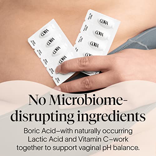 Cora Boric Acid Suppositories | Vaginal Suppository | pH Balance | Prevent Imbalance and Irregular Odor CoraAu supplements