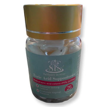 Sis Feminine Health Boric Acid Vaginal Suppositories 25 Count SisselfcareissexyAu supplements