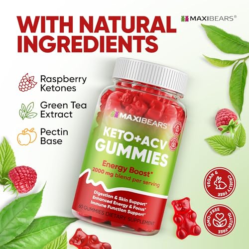 Keto Gummies - Delicious Low-Carb Snack to Boost Ketosis, Metabolism & Energy MAXIBEARSUS supplements