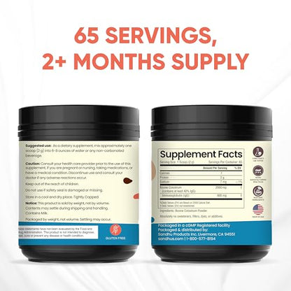 Sandhu's Pure Bovine Colostrum Powder Supplement for Humans |40% IgG Highly Sandhu'sUS supplements
