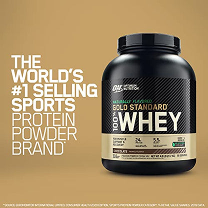 Optimum Nutrition Gold Standard 100% Whey Protein Powder, Naturally Flavored Strawberry Optimum NutritionUS supplements
