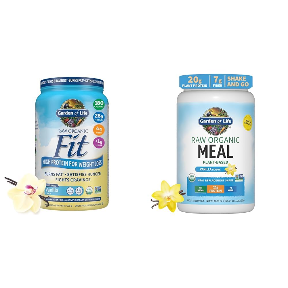 Garden of Life Raw Organic Fit Vegan Protein Powder Vanilla & Vegan Protein Powder Garden of LifeUS supplements