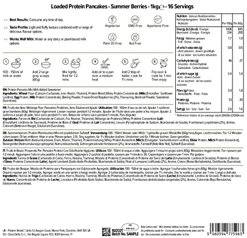 Protein Works - Loaded Protein Pancake Mix | Premium Pancake Mix | High Protein Pancakes Protein WorksAu supplements