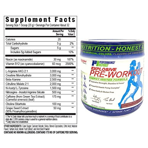 PERFORMANCE INSPIRED Nutrition Pre-Workout Powder - Contains Citrulline - Nitrosigine PERFORMANCE INSPIREDAu supplements