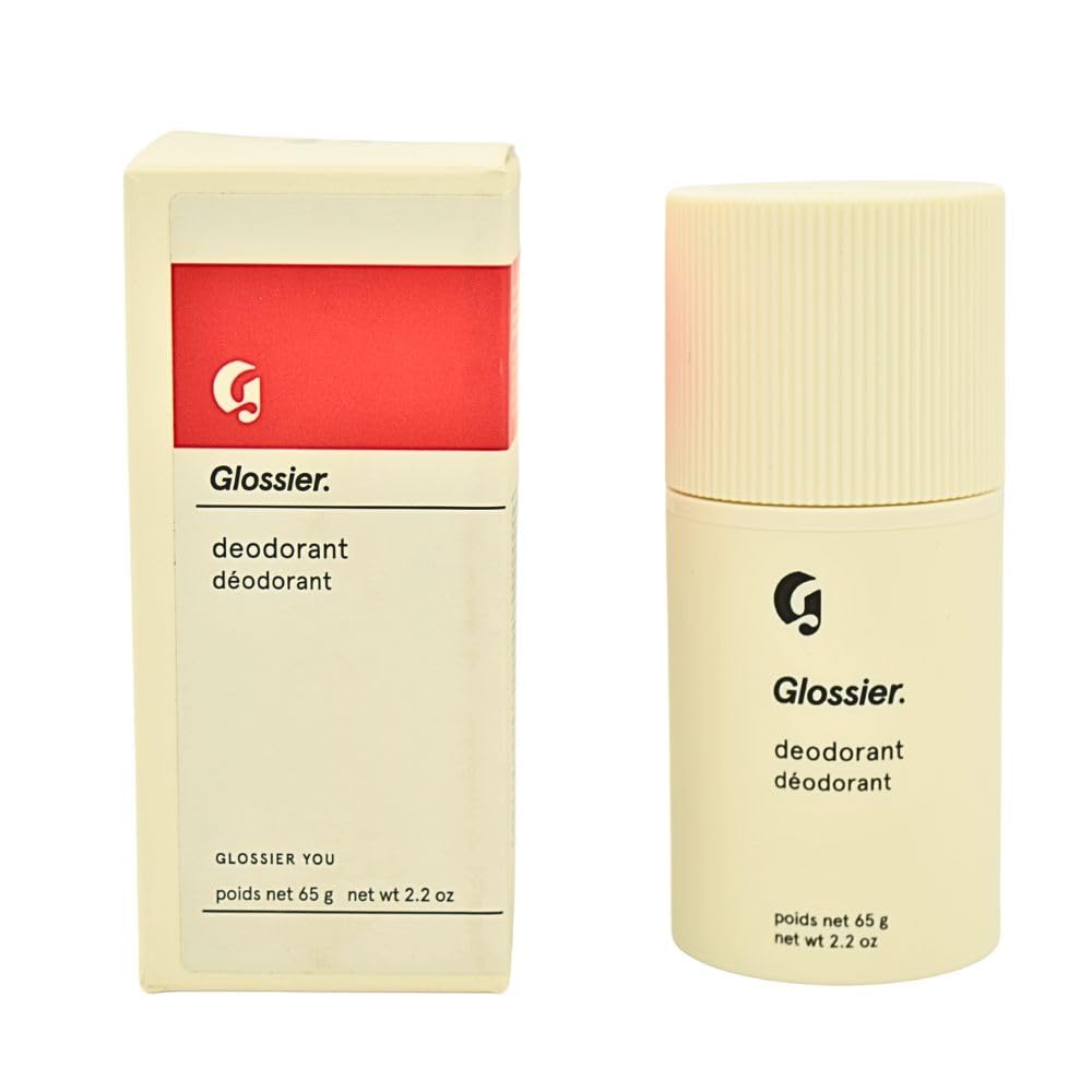 Glossier Deodorant Refillable Holiday Gift Set: Aluminum-Free Stick 2.2 oz + YOU Refill – Coconut Oil Base, Warm & Spicy GlossierAu supplements