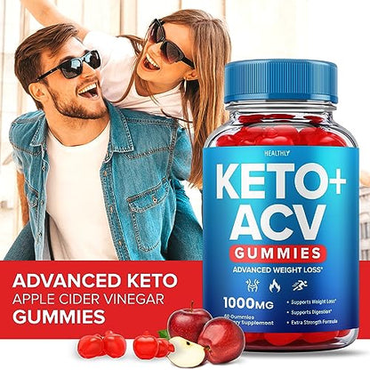 (2 Pack) Keto ACV Gummies Advanced Weight Loss, Acv Keto Gummies, Keto ACV Gummies HealthlyUS supplements