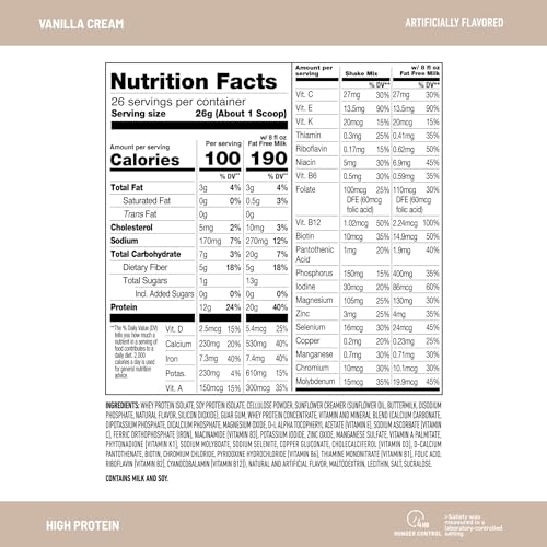 SlimFast High Protein Meal Replacement Powder, 26 Servings, Advanced Nutrition SlimFastUS supplements