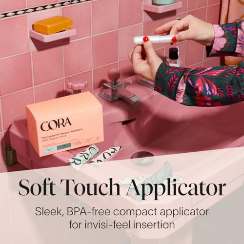 Cora Organic Applicator Tampons | Super Absorbency | 100% Organic Cotton, Unscented CoraAu supplements