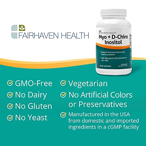 Fairhaven Health Myo-Inositol and D-Chiro Inositol Supplement | 40:1 Ratio | Female Fairhaven HealthUS supplements