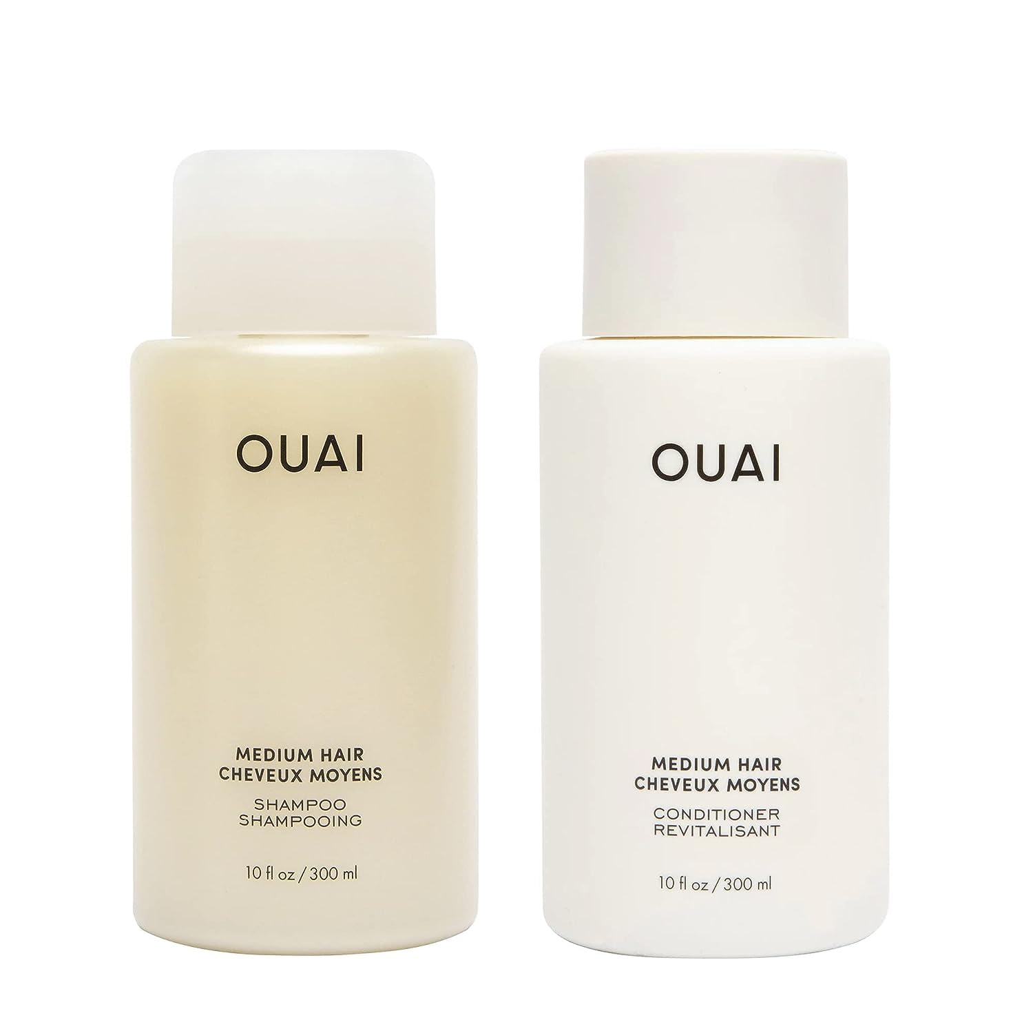 OUAI Medium Hair Shampoo and Conditioner Set - Sulfate-Free Shampoo and Conditioner for Women & Men - Made with Keratin, Shea Butter & Avocado Oil - Free of Parabens & Phthalates (10 Fl Oz) OUAIAu supplements