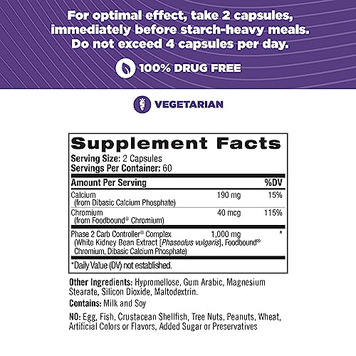 Natrol Carb Intercept with Phase 2 Carb Controller Capsules, White Kidney Bean Extract NatrolUS supplements