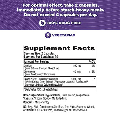 Natrol Carb Intercept with Phase 2 Carb Controller Capsules, White Kidney Bean Extract NatrolUS supplements