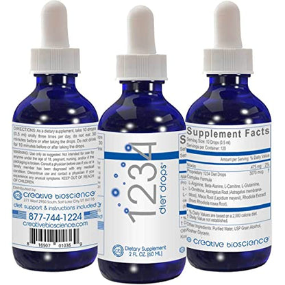 Creative Bioscience 1234 Diet Drops for Women & Men - Diet Drops for Weight Management Creative BioscienceUS supplements