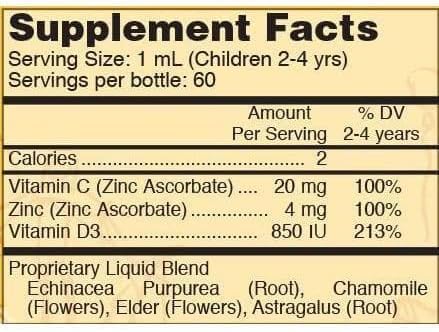 Systemic Formulas Tuff Play Kids Immune Support Supplement, 2 Fl Oz, with Vitamins C, D3 and Zinc #530 Systemic FormulasAu supplements