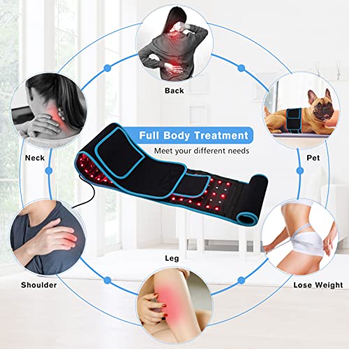Red Light Therapy Near Infrared Light Therapy Wrap Belt for Body with Timer for Waist Back Shoulder AKYSUNAu supplements