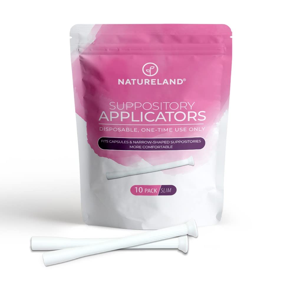 Natureland [10 Pack] Vaginal Suppository Applicators for Women, Soft Tip Auxiliary Tool for Pills NaturelandAu supplements