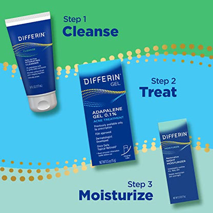 Differin Acne Treatment Gel, 30 Day Supply, Retinoid Treatment for Face DifferinUS supplements