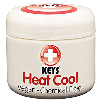 Keys Heat Cool Vegan, Chemical-Free, All Natural Therapy for Muscle Aches, Joints, and Sports Injuries made with Pure Organic Avocado Oil, Camphor, Menthol, and Wintergreen, No Petrolatum, 2 ounces KeysAu supplements