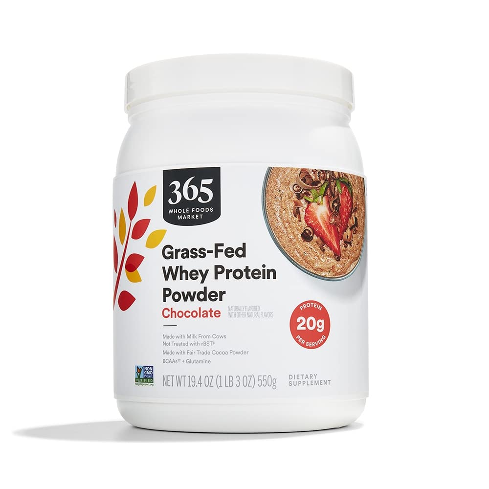 365 by Whole Foods Market, Chocolate Grass Fed Whey Protein, 19.4 Ounce 365 by Whole Foods MarketUS supplements