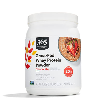 365 by Whole Foods Market, Chocolate Grass Fed Whey Protein, 19.4 Ounce 365 by Whole Foods MarketUS supplements