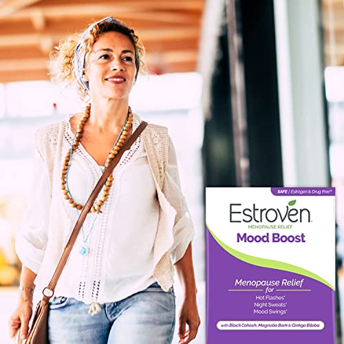 Estroven Mood Boost for Menopause Relief, Helps Reduce Hot Flashes & Night Sweats, Helps Manage Mood Swings, 30 Count EstrovenAu supplements