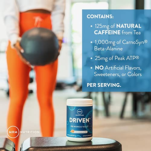 MRM Nutrition Driven Pre-Workout Powder | Blood Orange Flavored | 125mg Caffeine MRMAu supplements