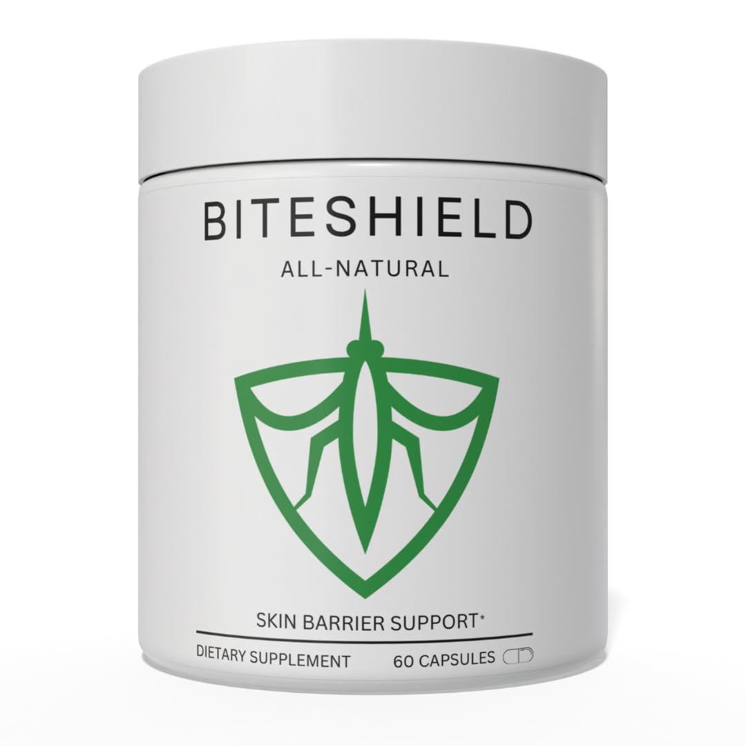 All-Natural Daily Supplement for “Bite Magnets” – 24/7 Plant-Based Alternative to Mosquito Repellents, Insect Sprays & Bug Sprays – Supports Skin, Wellness & Outdoor Comfort BITESHIELDAu supplements