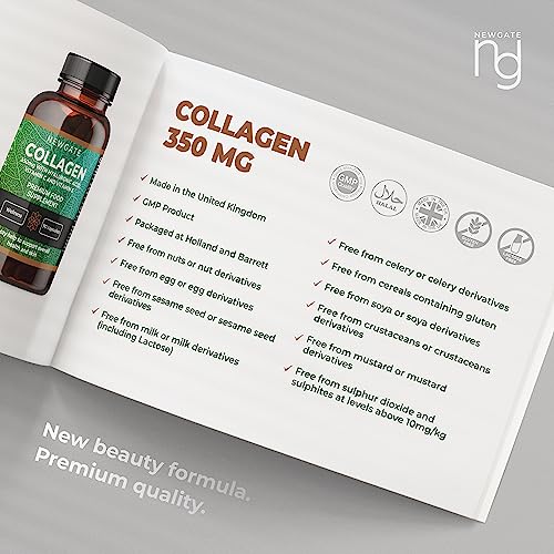 Newgate Labs Marine Collagen 350mg with Hyaluronic Acid, Vitamin C & Vitamin E Newgate LabsAu supplements