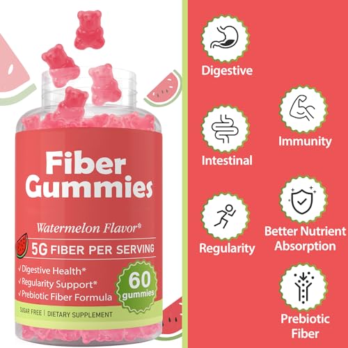 Fiber Gummies for Adults-Probiotic & Prebiotic Fiber Gummies for Men & Women HerodianowUS supplements