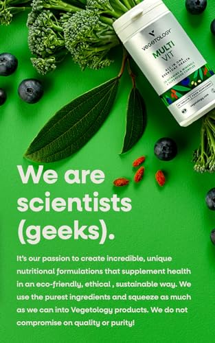 Vegetology MultiVit Vegan Multivitamins w/26 Vitamin & Mineral Supplements VegetologyUS supplements
