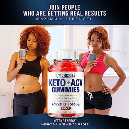 (2 Pack) 1st Choice Keto ACV Weight Loss Gummies Keto First Choice ACV Advanced Formula RillvoUS supplements