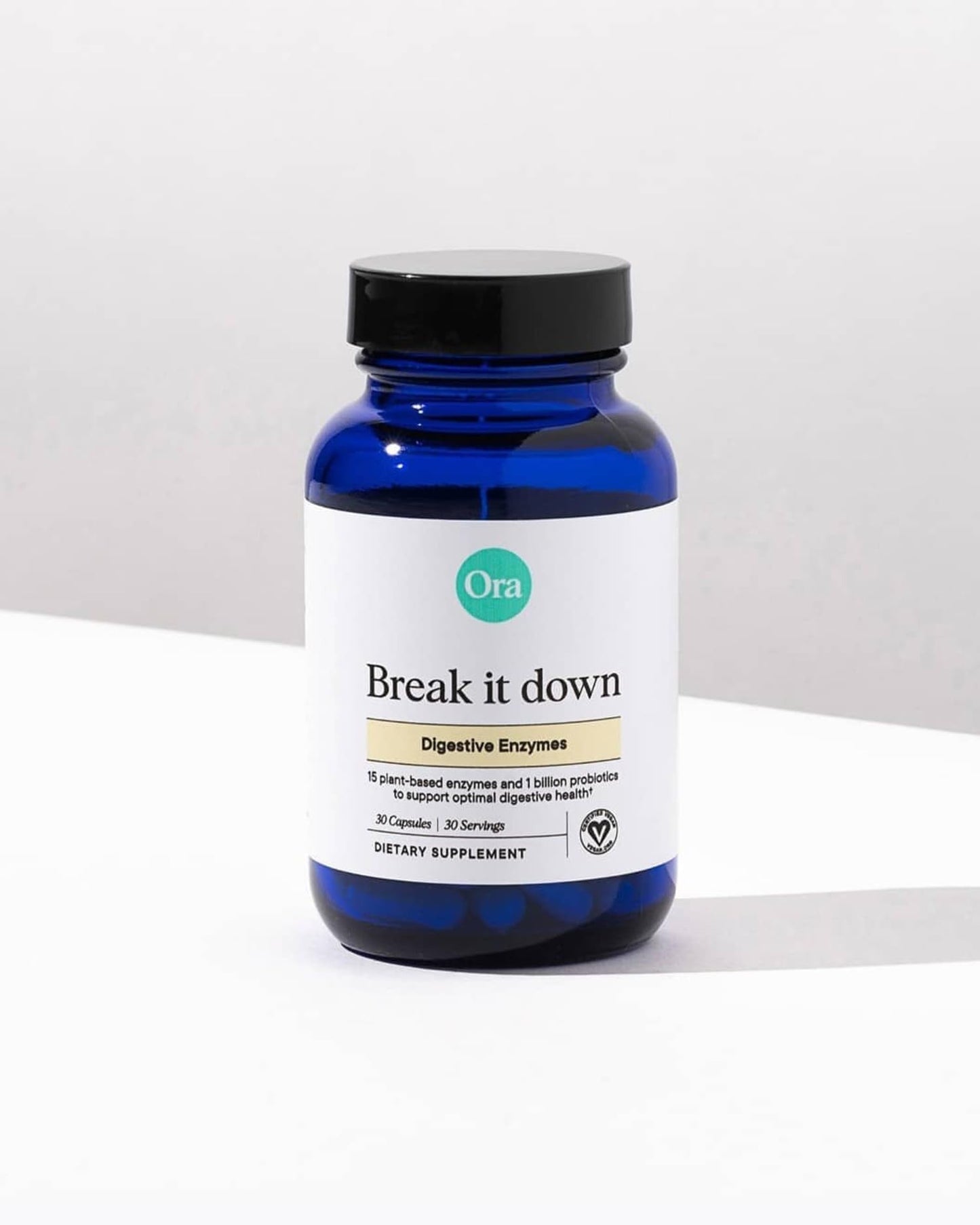 Ora Organic Multi-Enzyme Supplement - Vegan, Gluten Free Enzymes for Digestion with Probiotics for Gut Health, Bloating, Constipation and Gas Relief - 30 Easy to Swallow Capsules Ora OrganicUS supplements