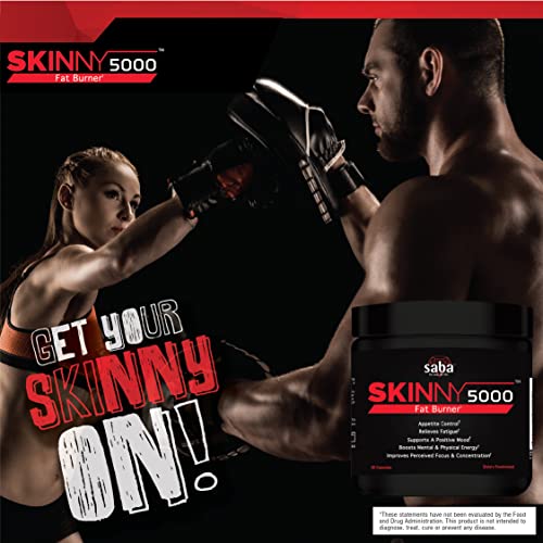 Saba Skinny 5000 -Fat Loss -Weight Loss-Appetite Control -Mild Jitter-Free Energy- Focus SabaAu supplements